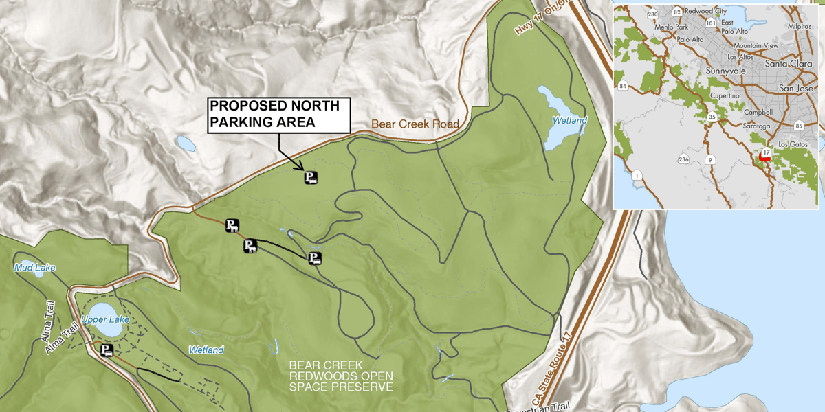 BCR North Parking Area Vicinity Map