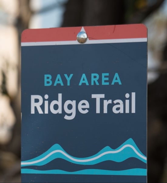 Bay Area Ridge Trail Sign = Erin Ashford